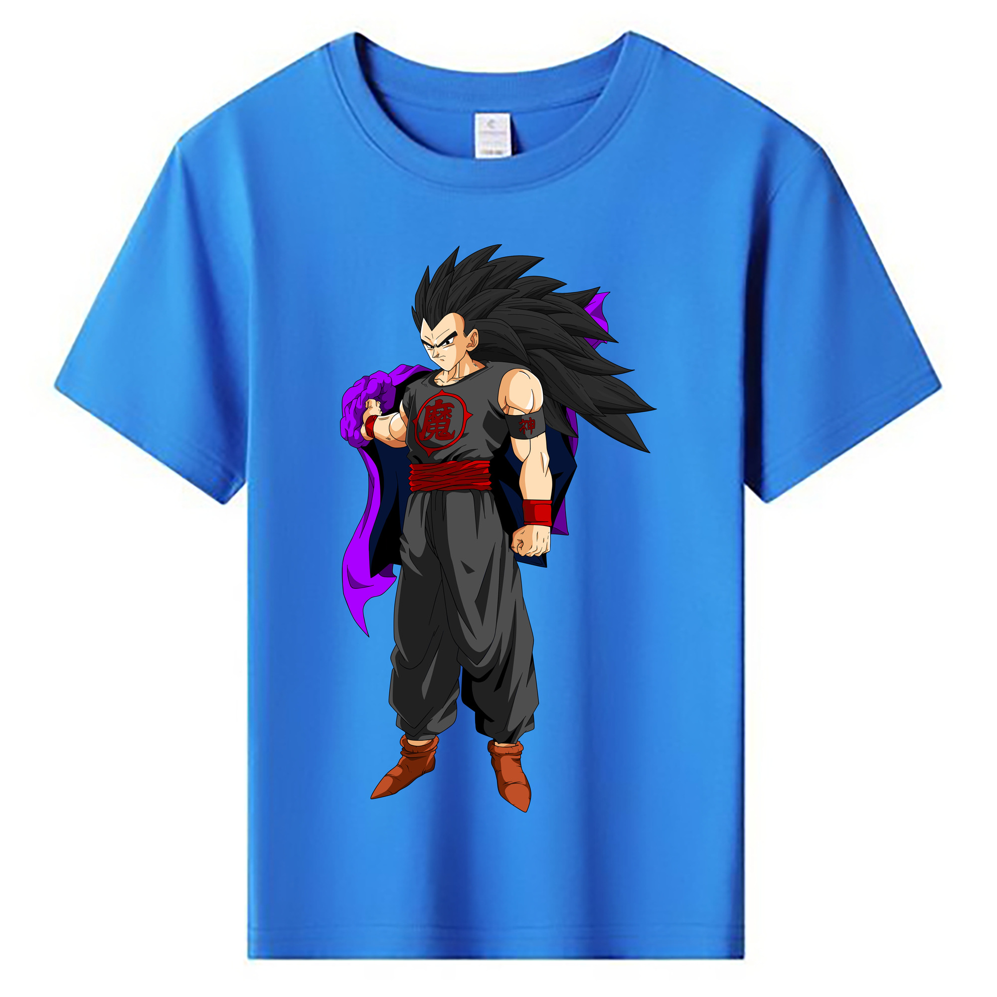 （画像用） ドラゴンボール ベジータ四世（Bejīta Yonsei）DRAGON BALL Vegeta IV 綿100％キッズTシャツ（フロントプリント）